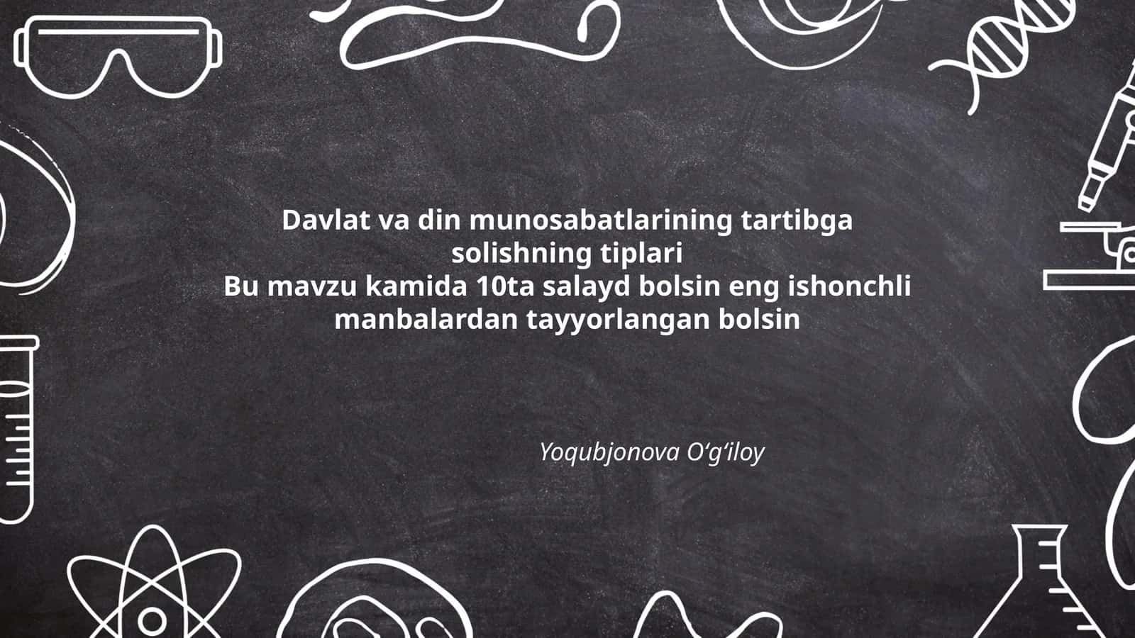 Davlat va din munosabatlarini tartibga solishning tipologiyasi: nazariy asoslar