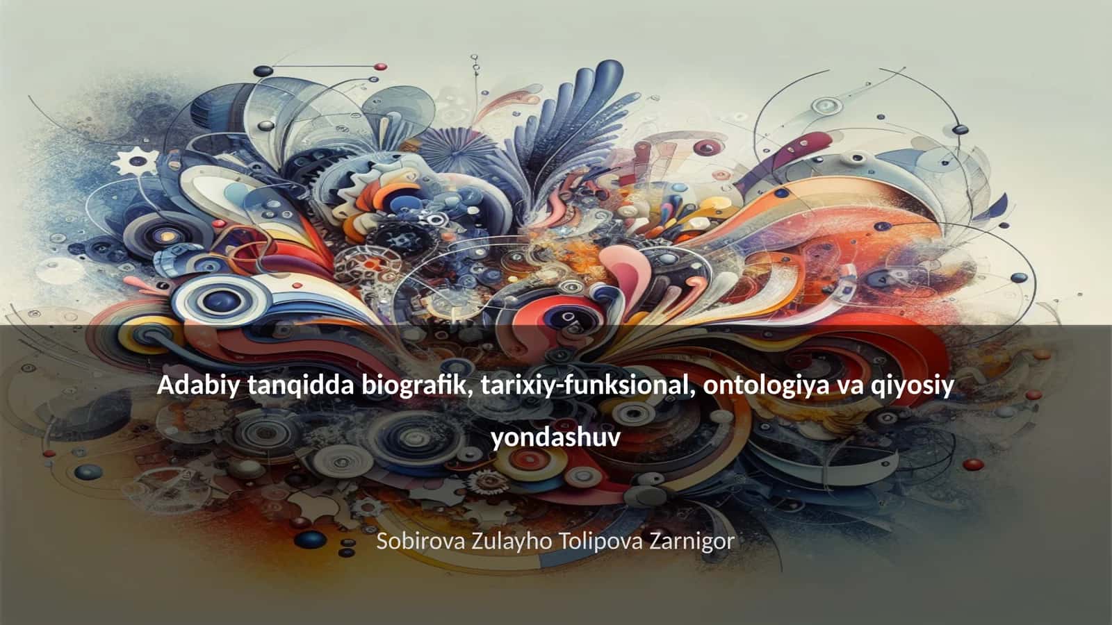Adabiy tanqid asoslari