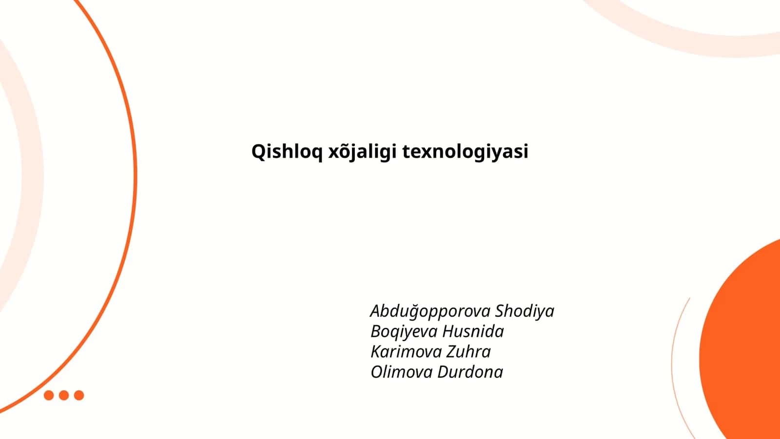 Aniq qishloq xo'jaligi texnologiyalari