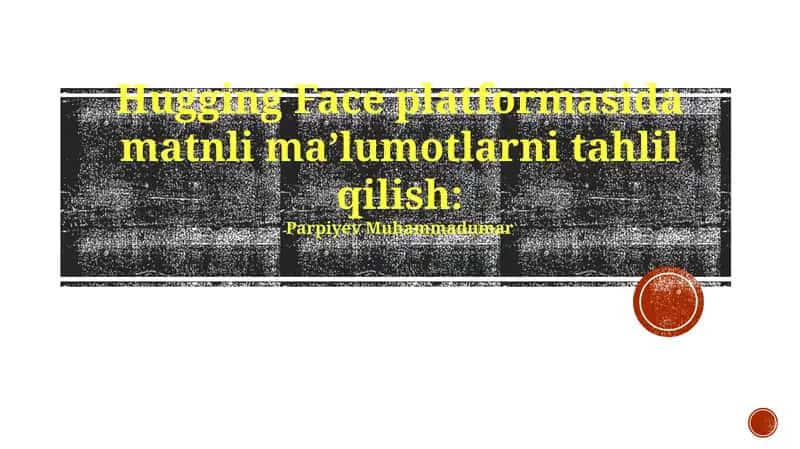 Matn Ma'lumotlarini Tahlil Qilish Usullari