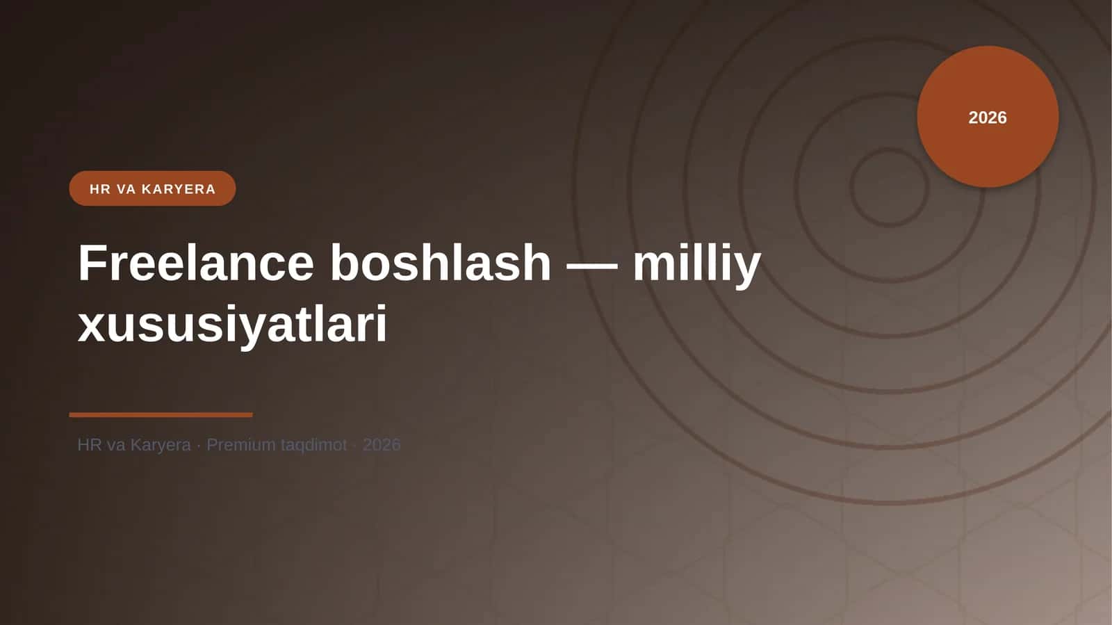 Freelance boshlash — milliy xususiyatlari
