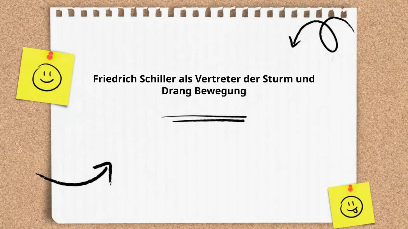 Friedrich Schiller als Vertreter der Sturm und Drang Bewegung
