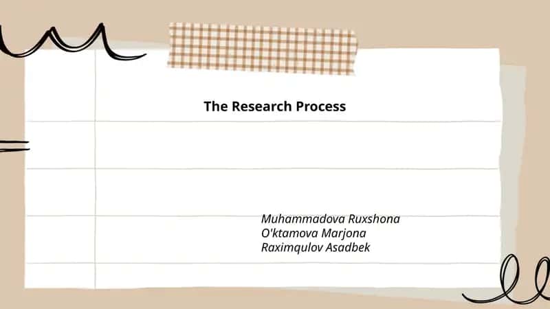 The Research Process