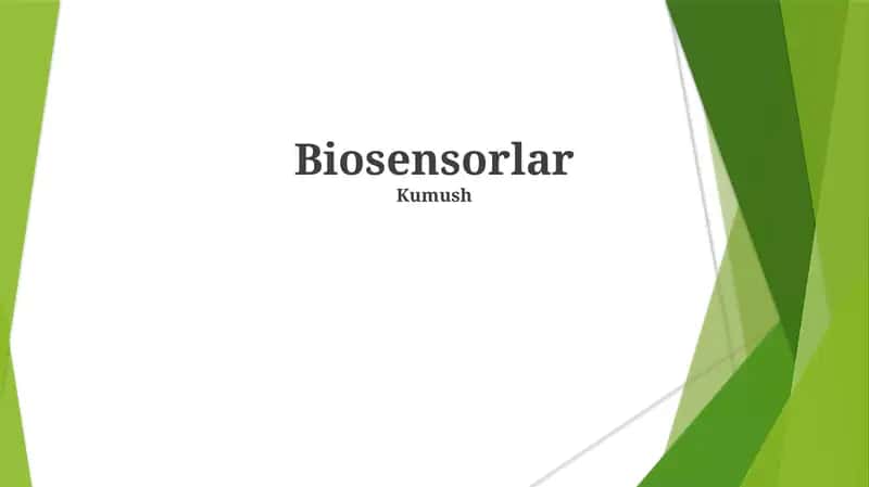 Biosensorlar