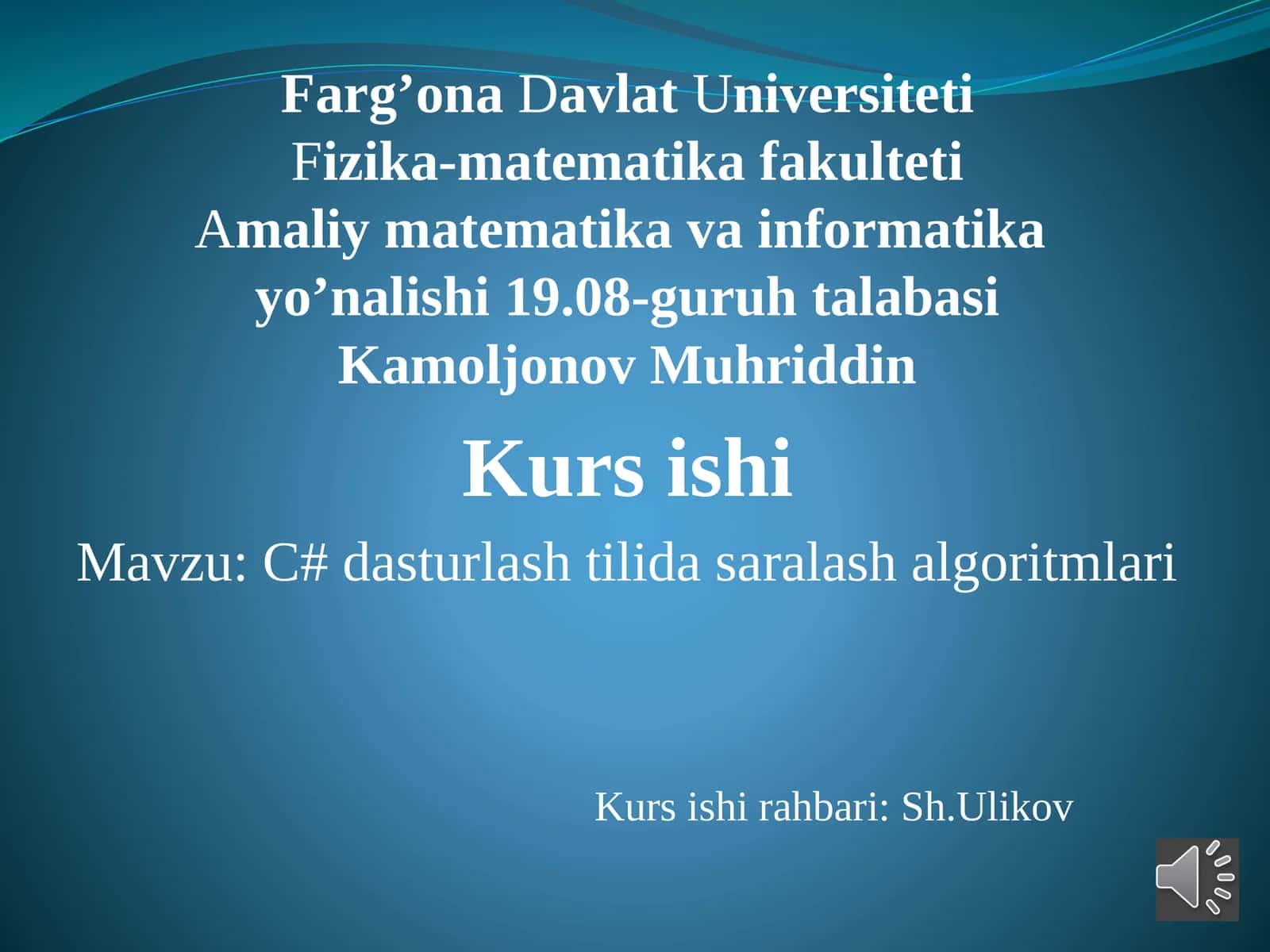 [C#dasturlashtilidasaralashalgoritmlari]
