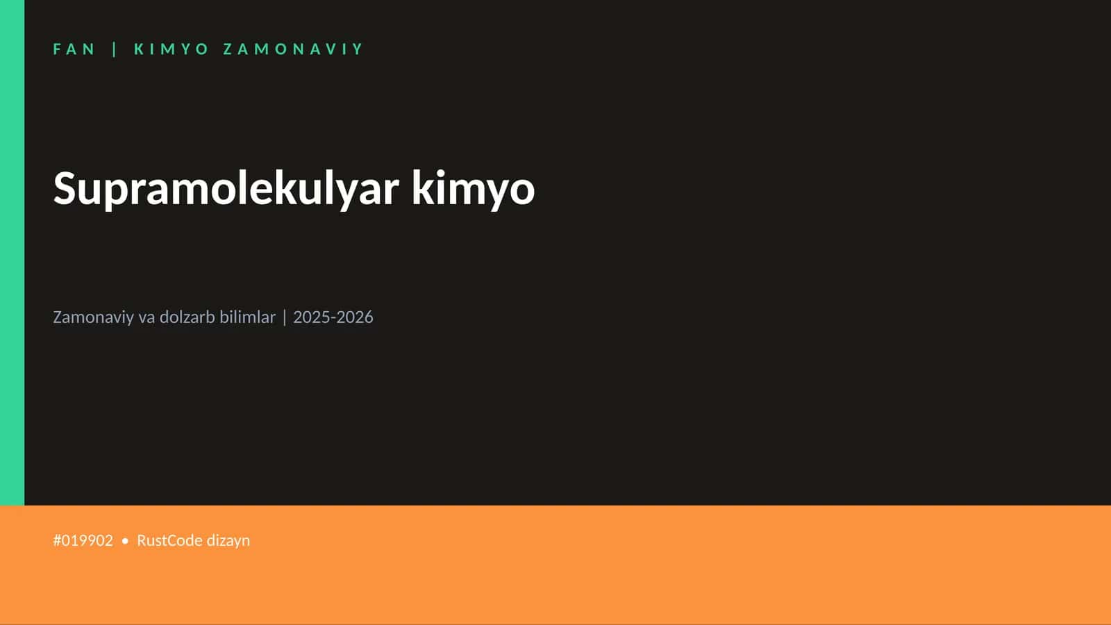 Supramolekulyar kimyo