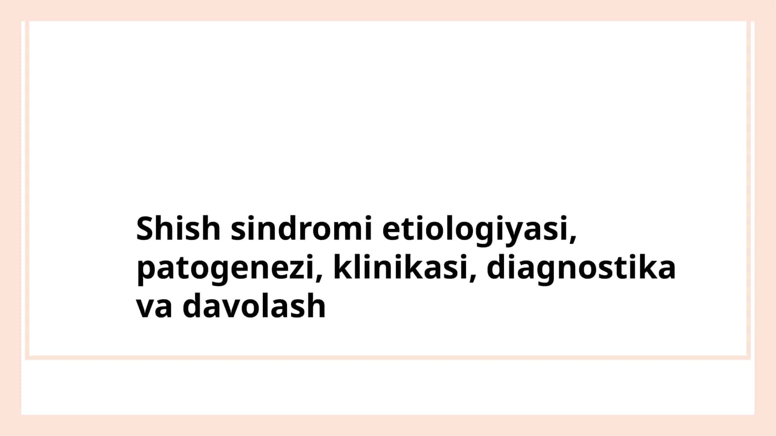 Shish sindromi