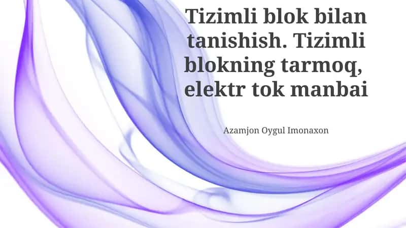 Tizimli blok
