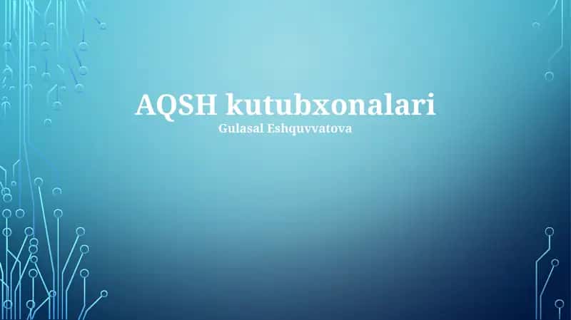 AQSH kutubxonalari