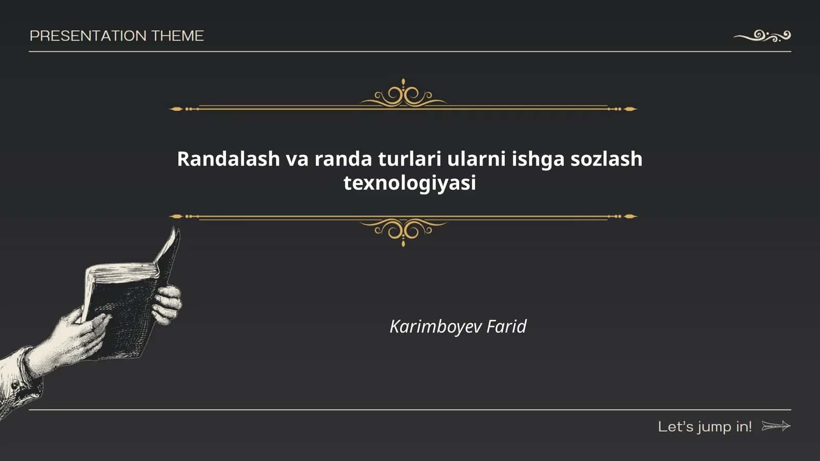 Randalash va randa turlari ularni ishga sozlash texnologiyasi