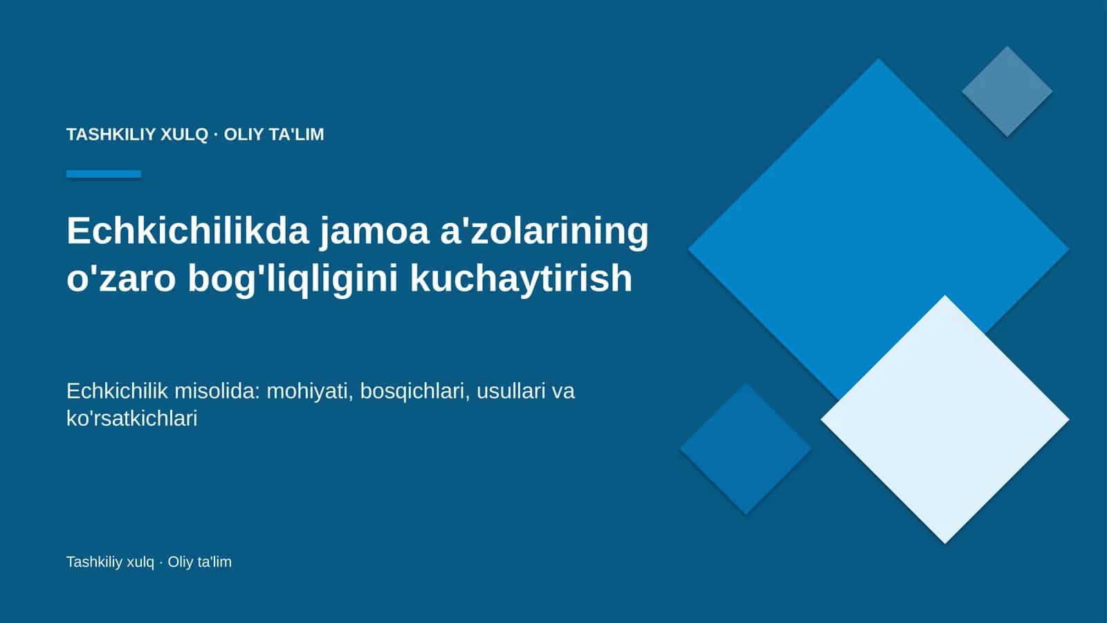 echkichilikda jamoa a'zolarining o'zaro bog'liqligini kuchaytirish 8059
