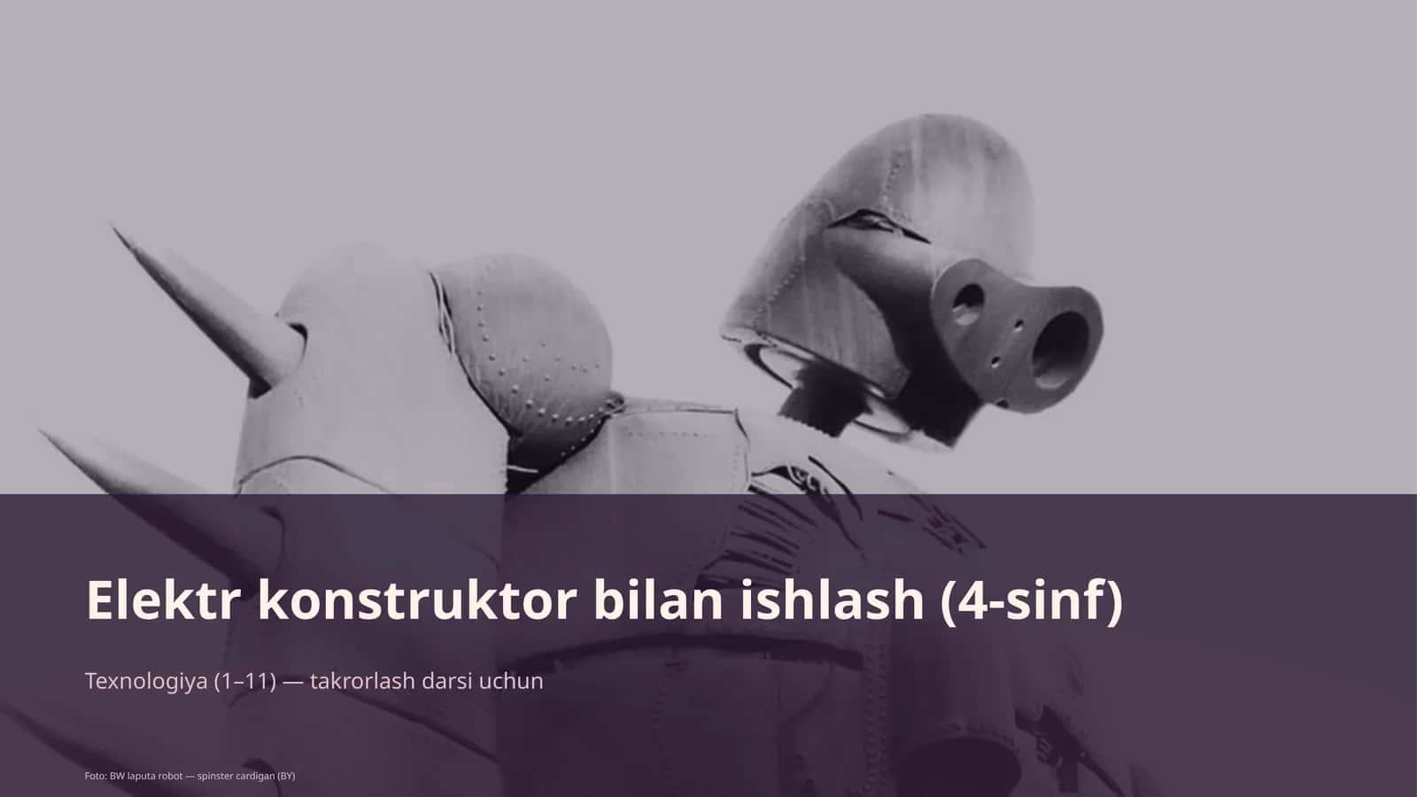 Elektr konstruktor bilan ishlash (4-sinf)