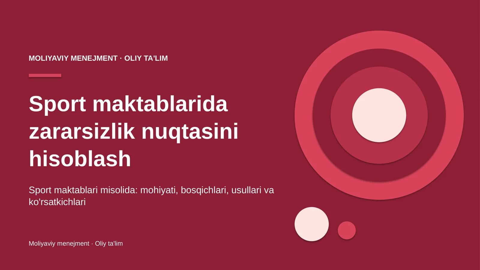 sport maktablarida zararsizlik nuqtasini hisoblash 1491