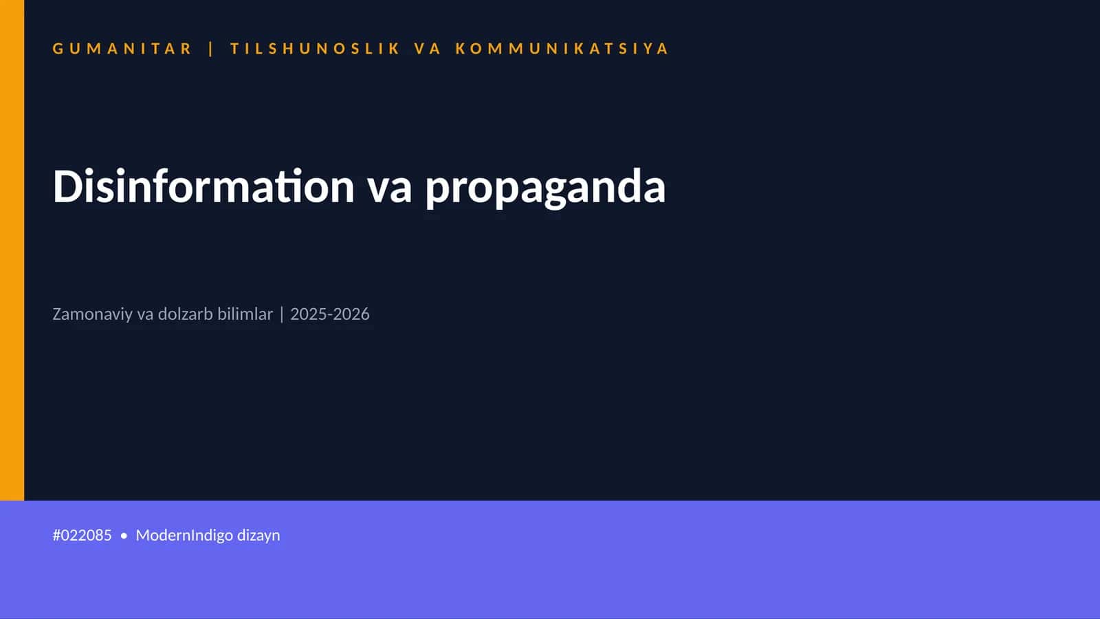 Disinformation va propaganda