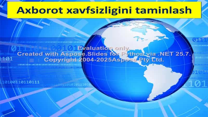 Axborot xavfsizligini taminlash