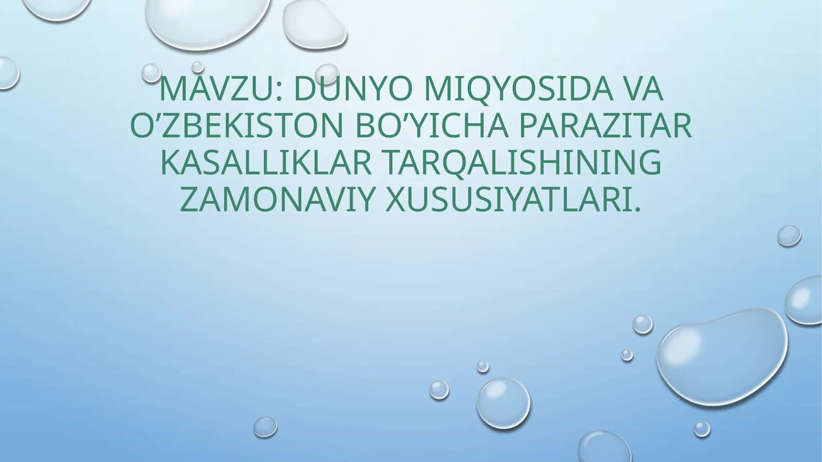 Parazitik kassalliklar