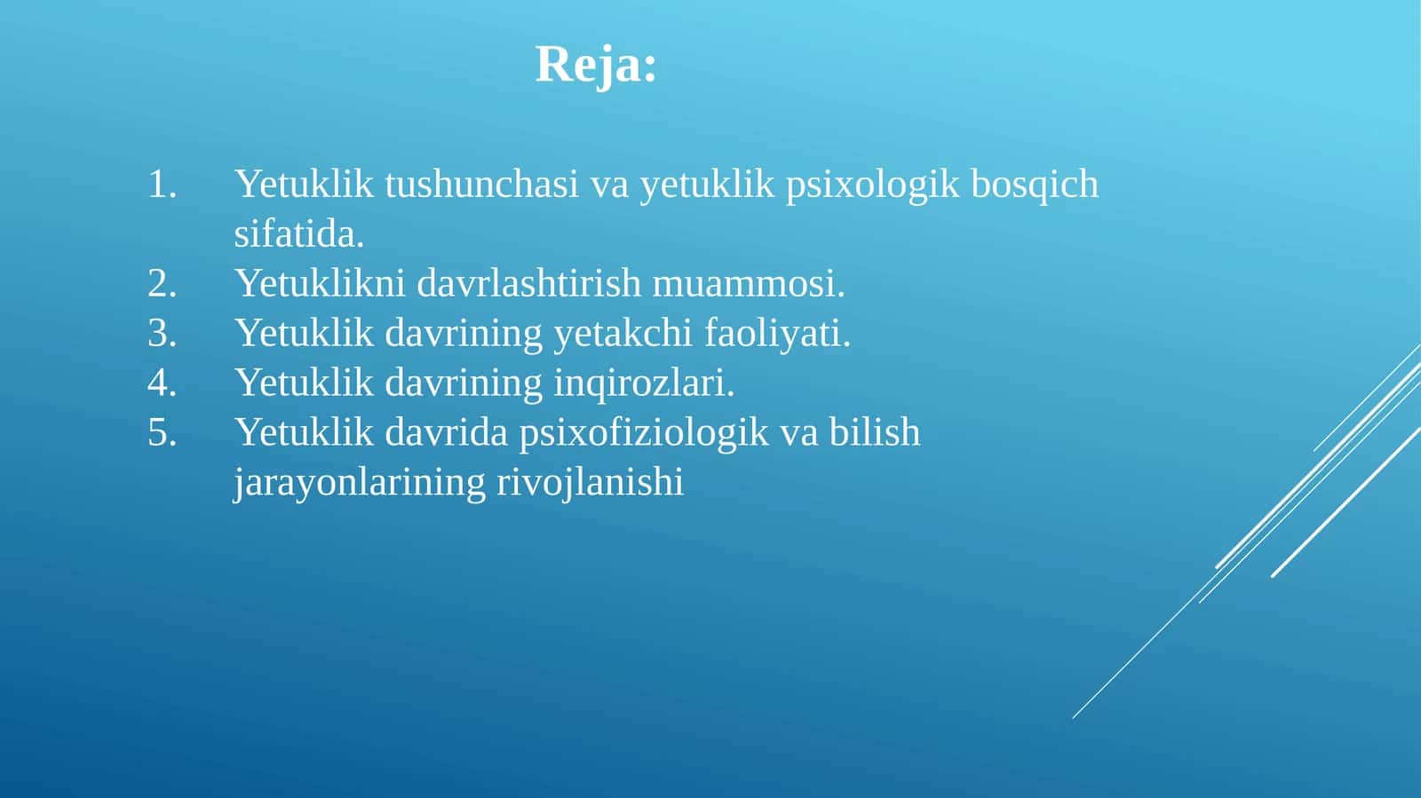 yetuklik davri