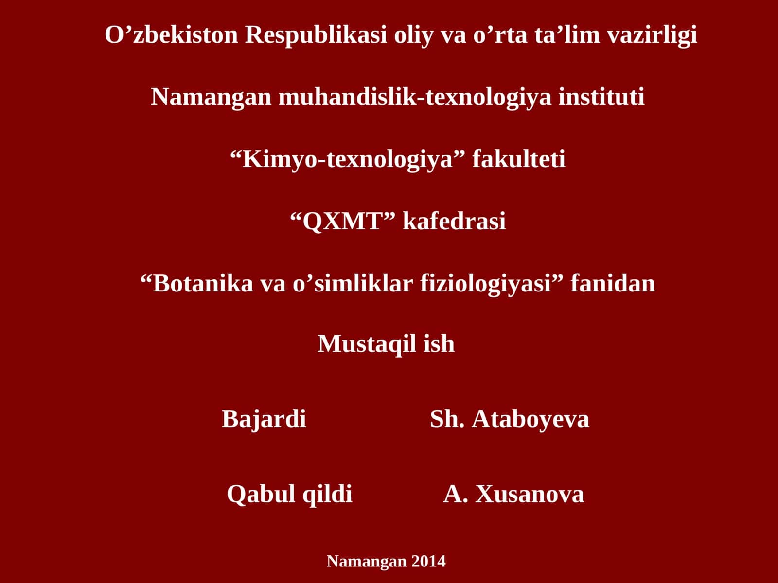 Fotosintez fiziologiyasi
