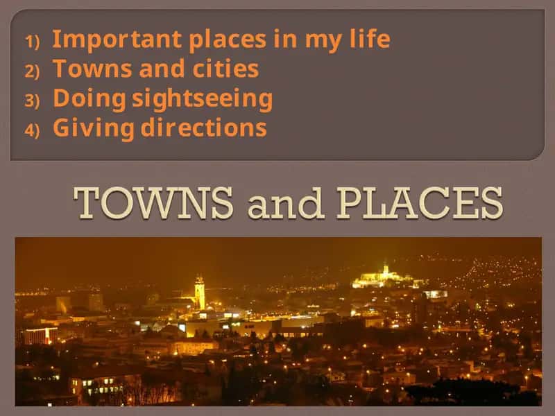 Important places in my life