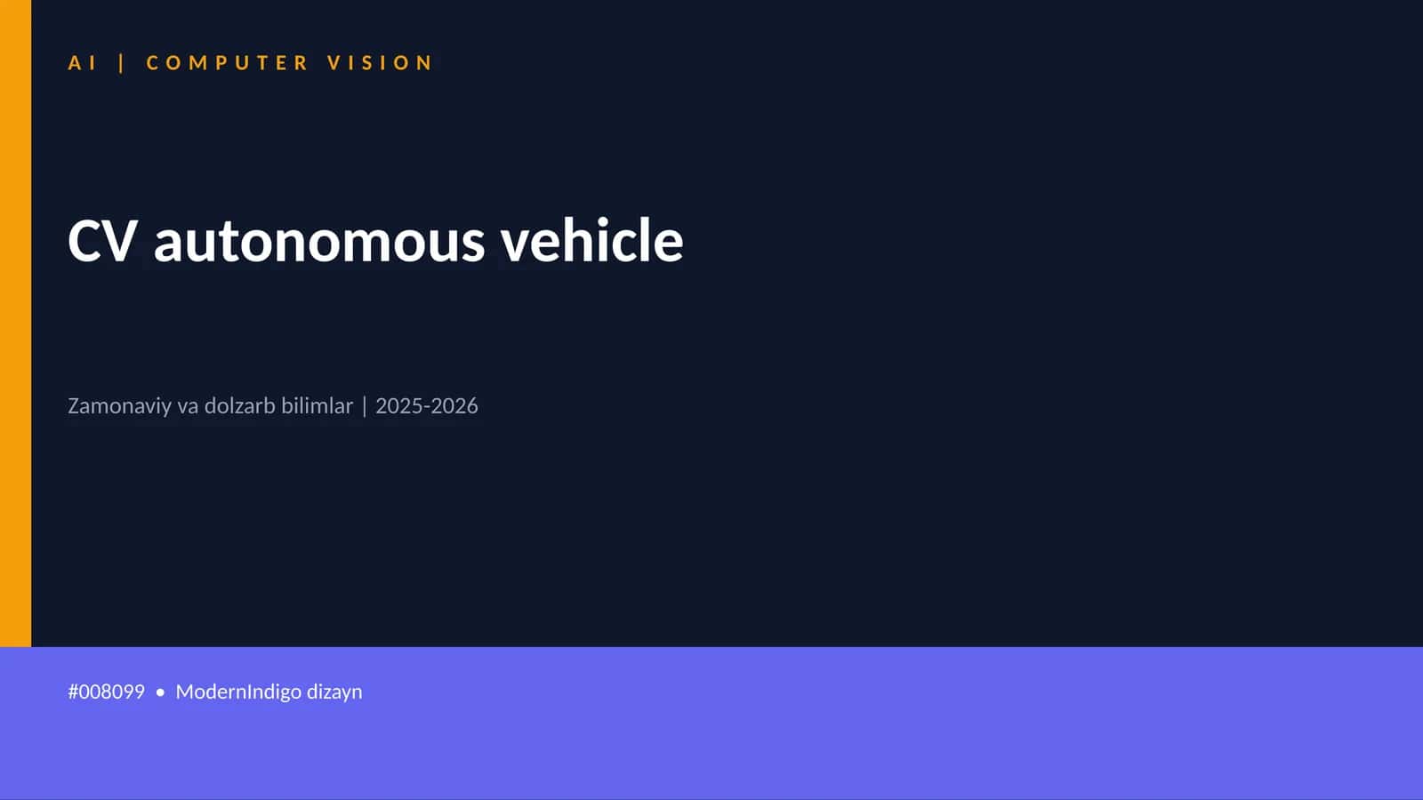CV autonomous vehicle