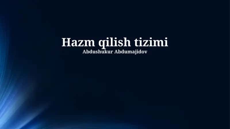 Raqamlashtirish Tizimi