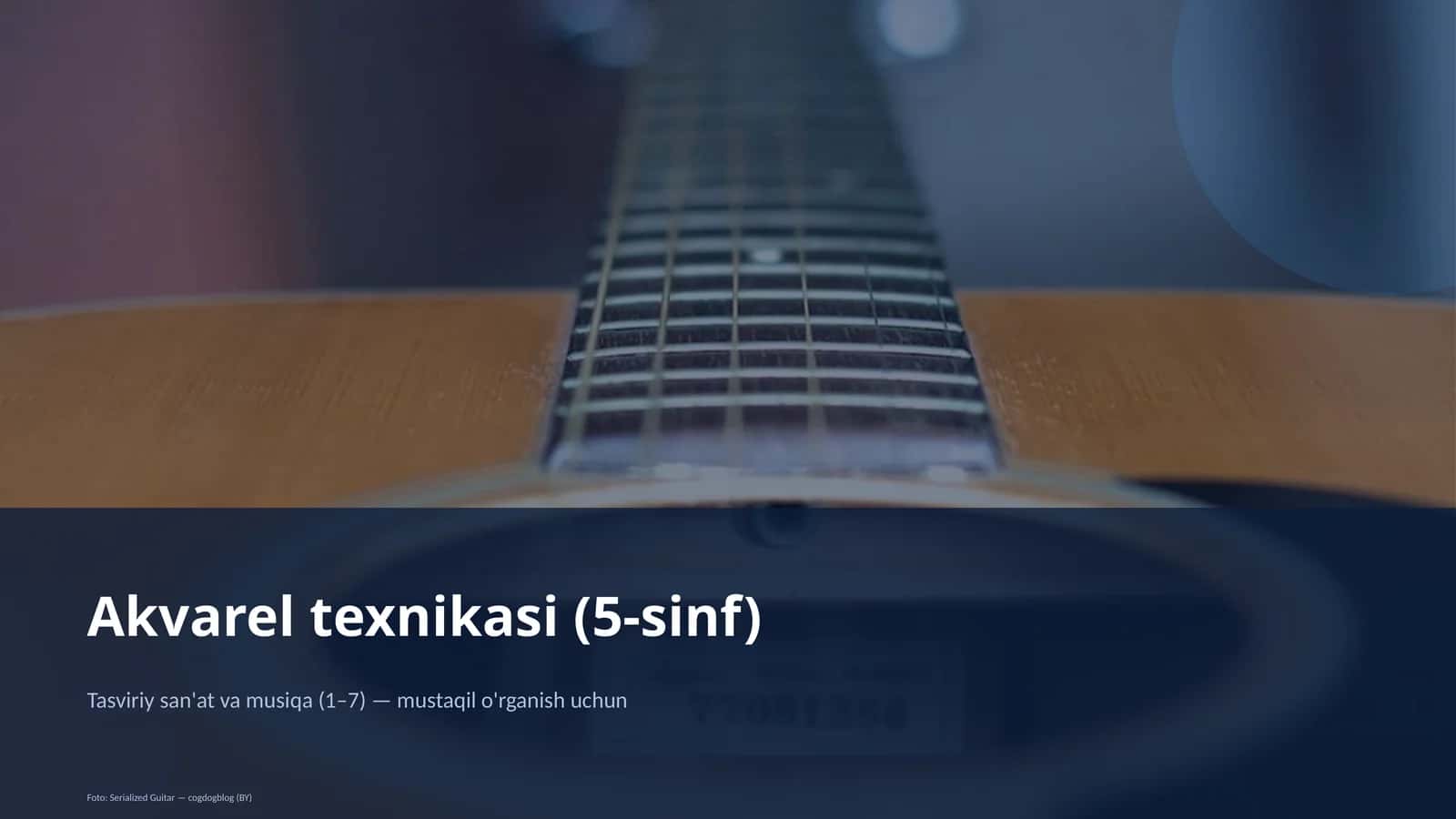 Akvarel texnikasi (5-sinf)