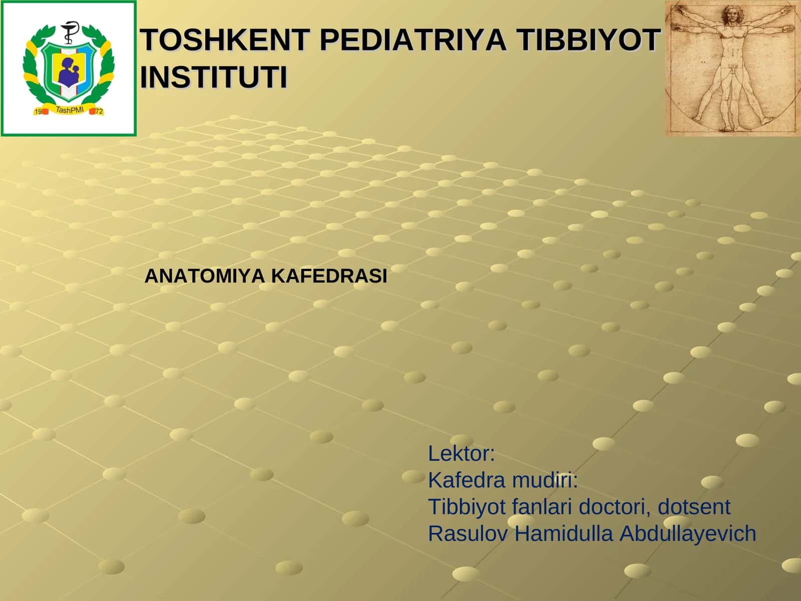 Vena tizimining tuzilishi, vazifaviy va yoshli anatomiyasi