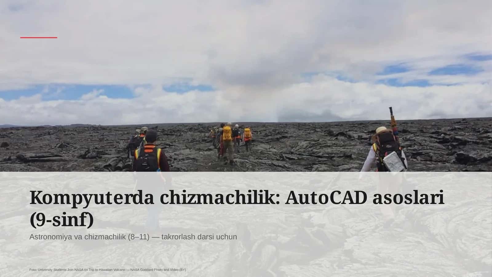 Kompyuterda chizmachilik: AutoCAD asoslari (9-sinf)