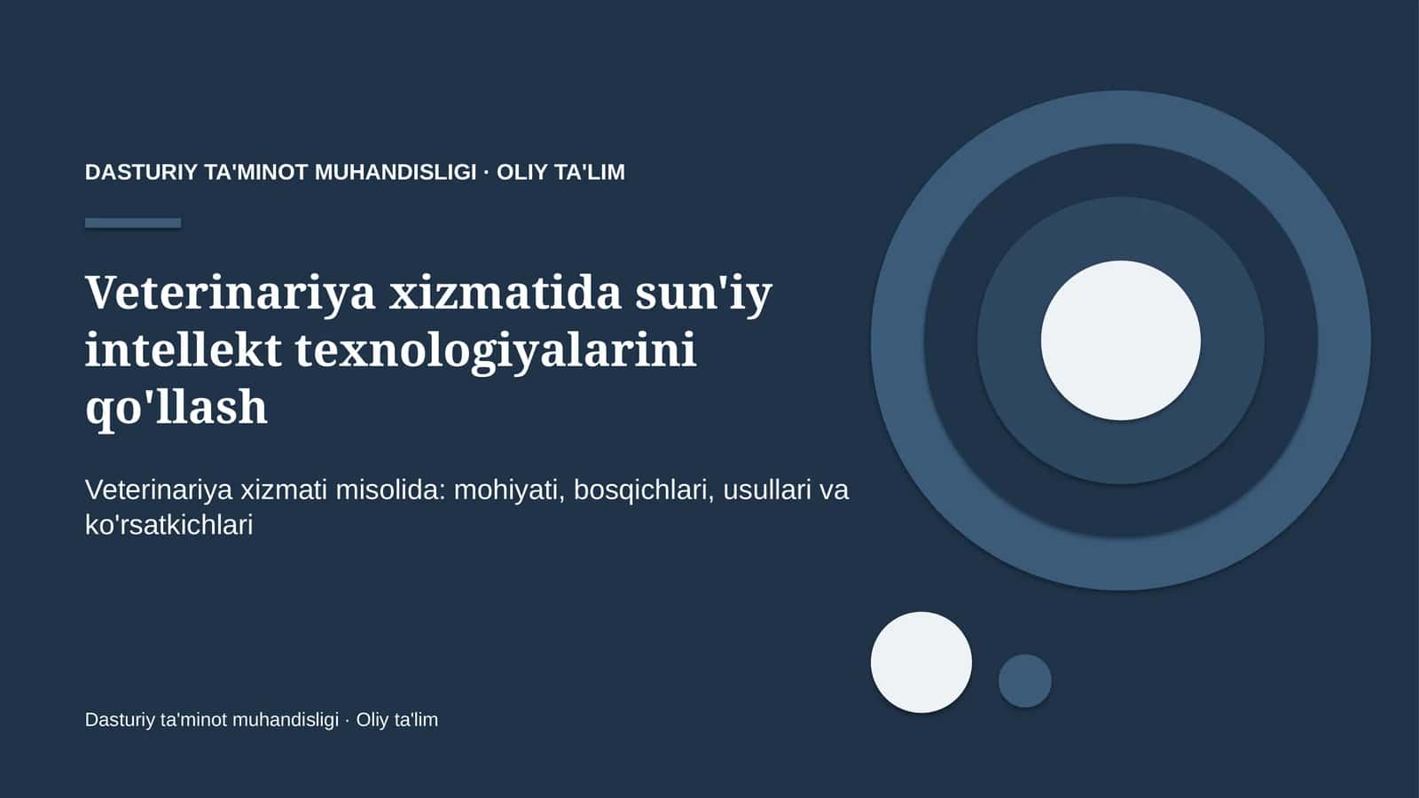veterinariya xizmatida sun'iy intellekt texnologiyalarini qo'llash 3802