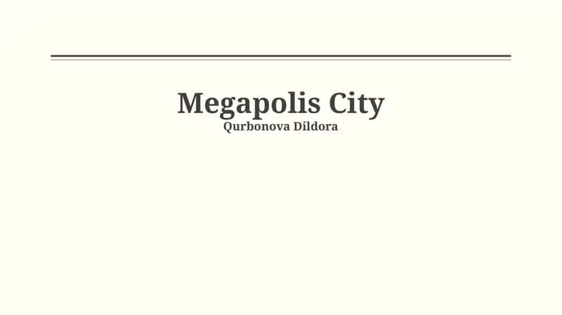 Megapolis City