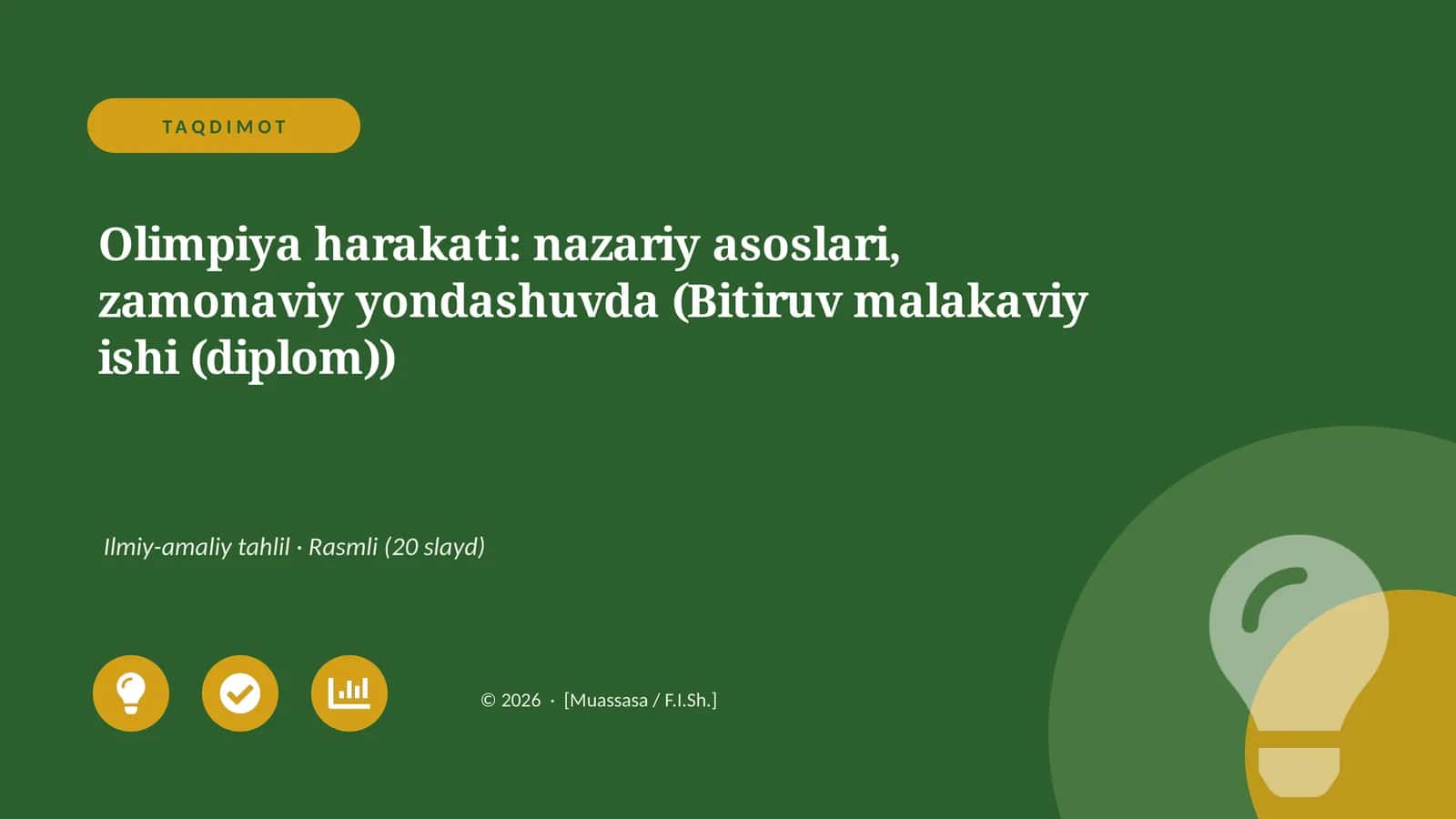 Olimpiya harakati: nazariy asoslari, zamonaviy yondashuvda