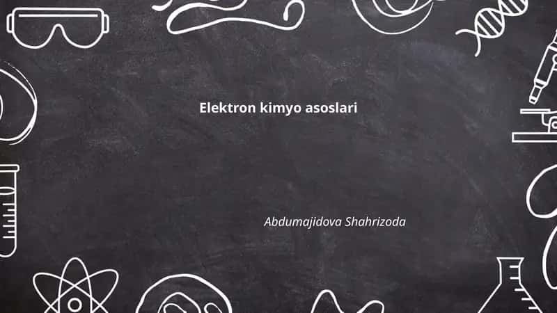Elektron kimyo asoslari