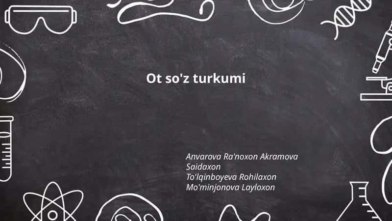 Ot so'z turkumi