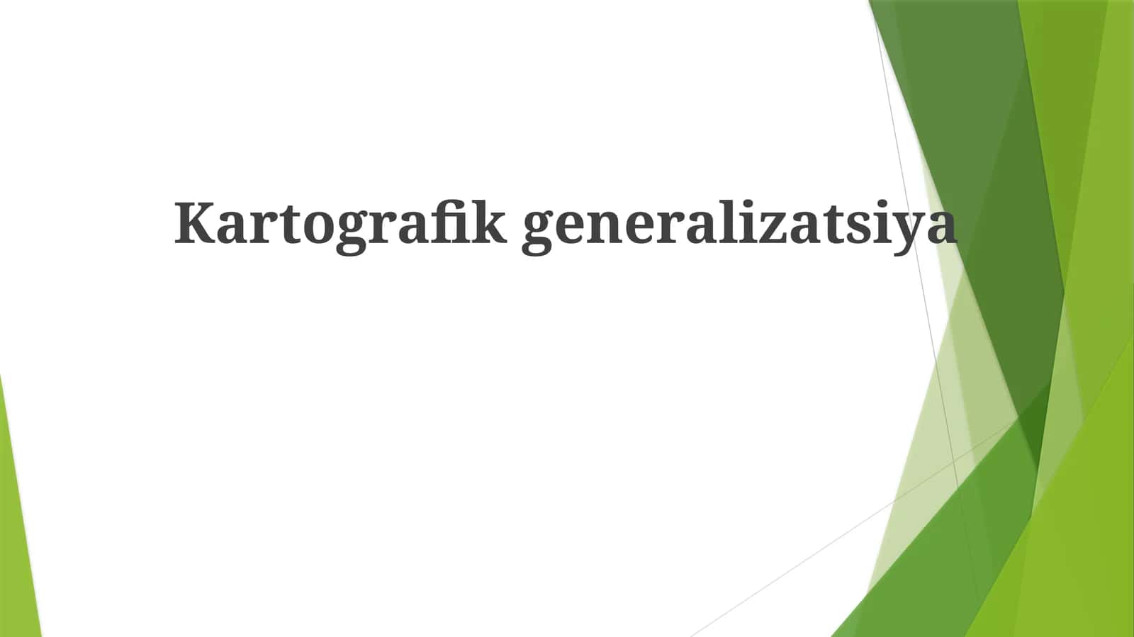 Kartografik generalizatsiya