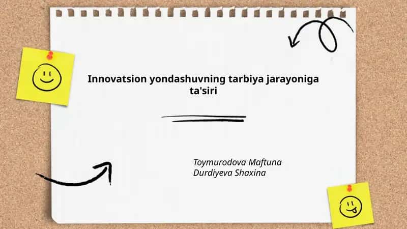 Innovatsion yondashuvning tarbiya jarayoniga ta'siri