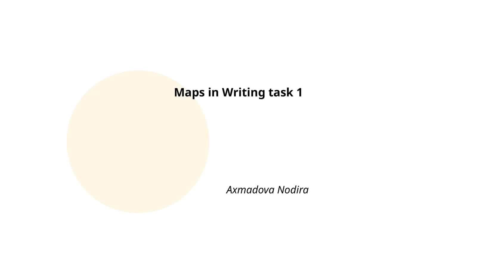 Maps in Writing task 1