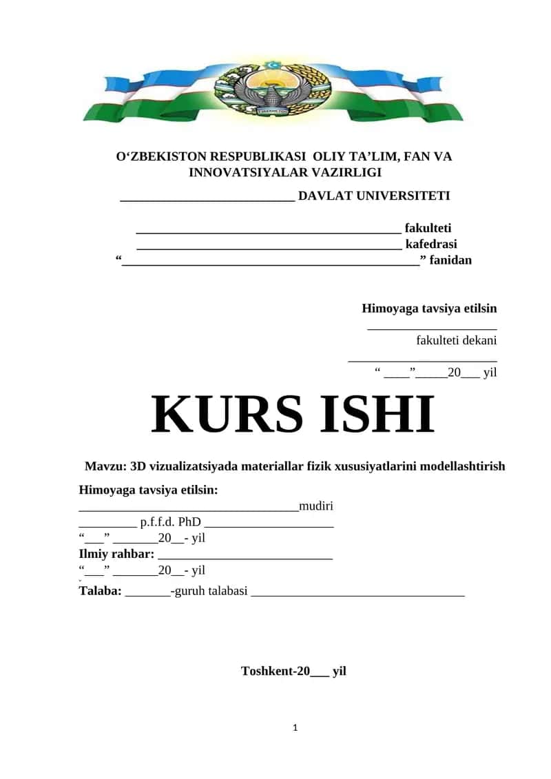 3D vizualizatsiyada materiallar fizik xususiyatlarini modellashtirish