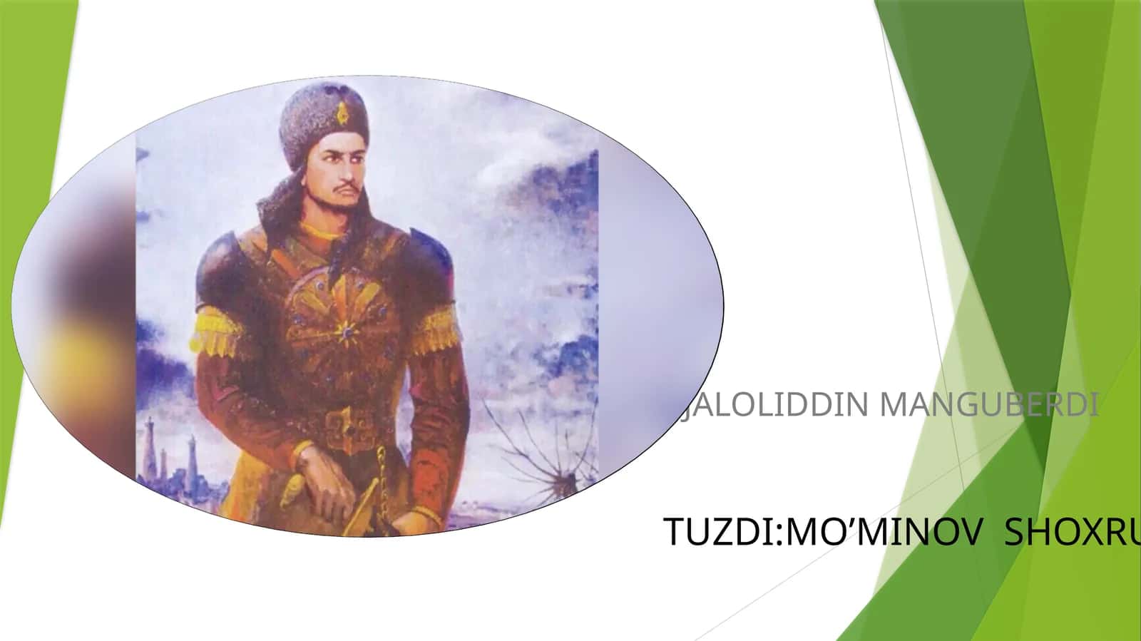 JALOLIDDIN MANGUBERDI