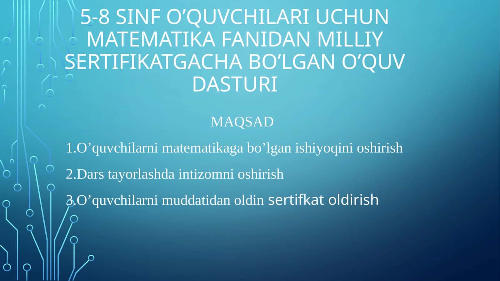 Milliy sertifikatgacha kotoblar ketma ketligihkl