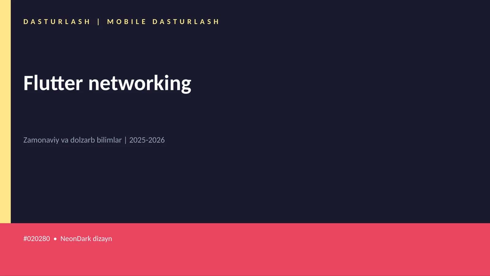 Flutter networking