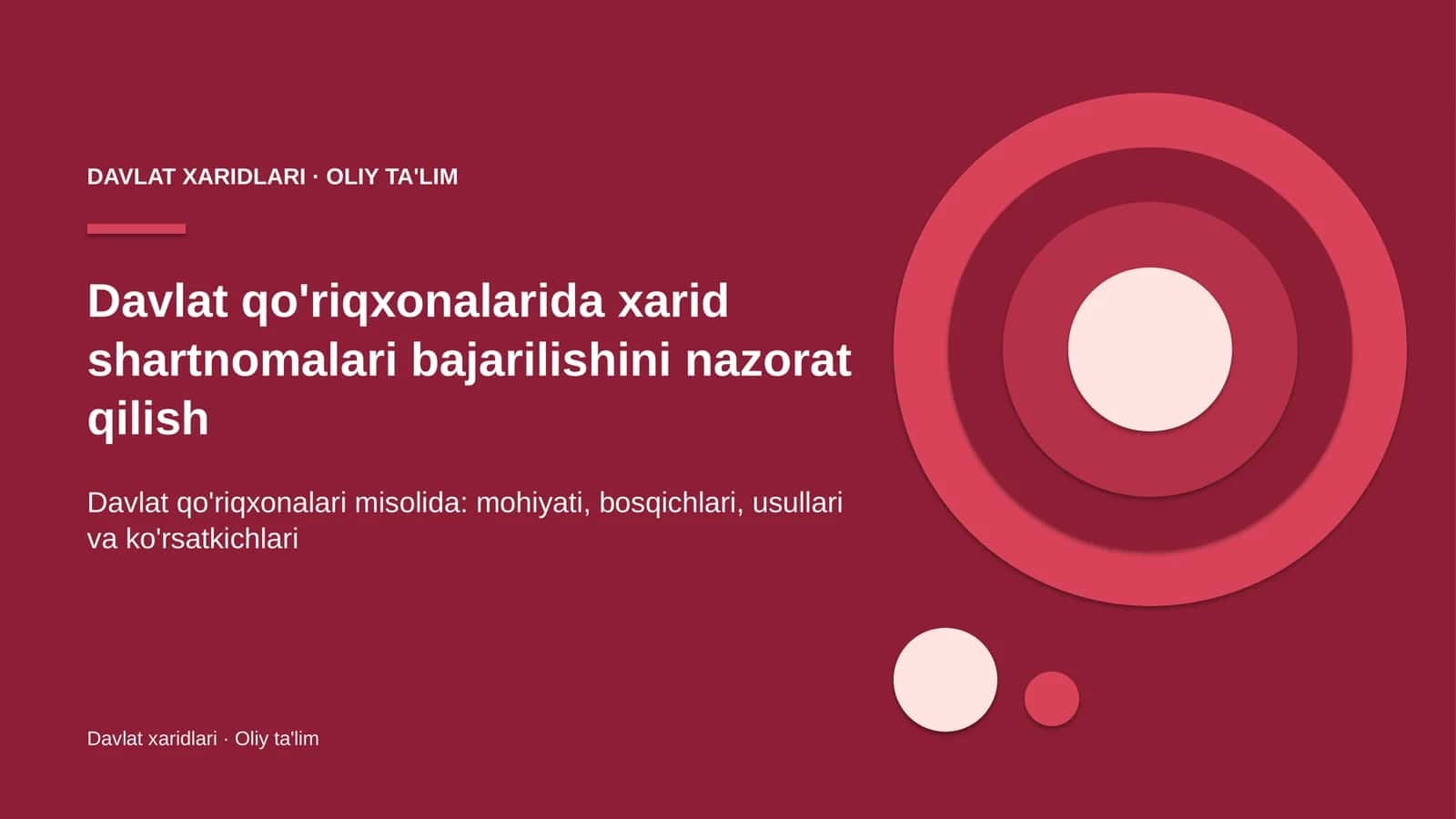 Davlat qo'riqxonalarida xarid shartnomalari bajarilishini nazorat qilish