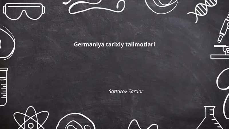Germaniya tarixiy talimotlari