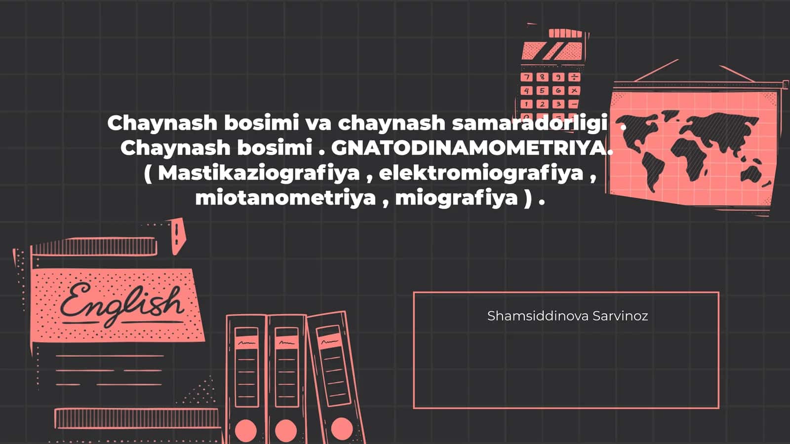 Chaynash bosimi va chaynash samaradorligi