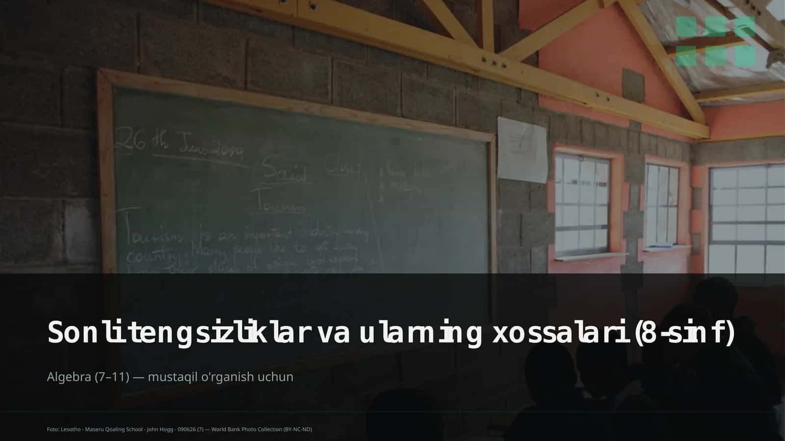 Sonli tengsizliklar va ularning xossalari (8-sinf)