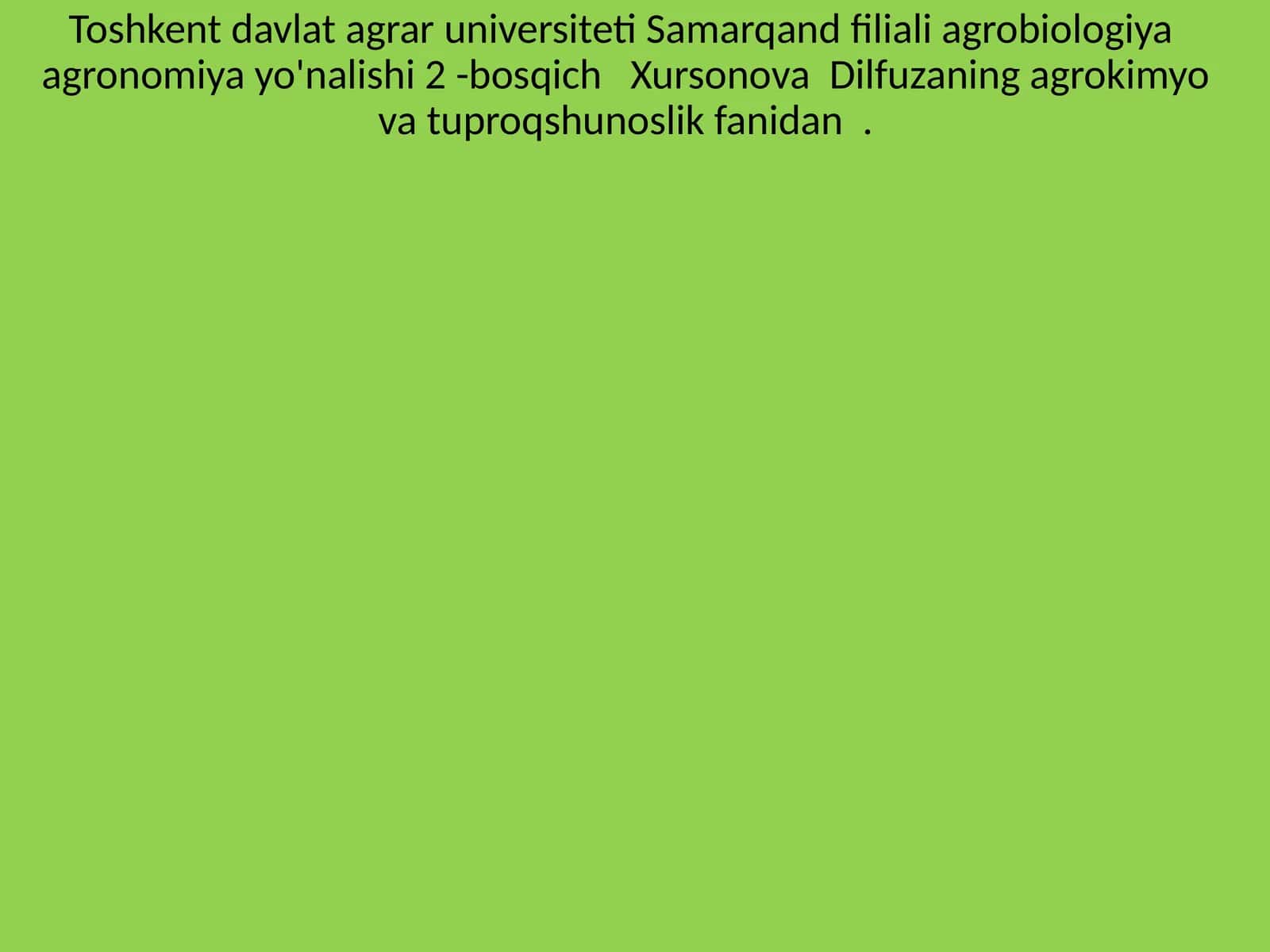 Geografik zonalar bo'yicha tuproq hosil qilish jarayonlari