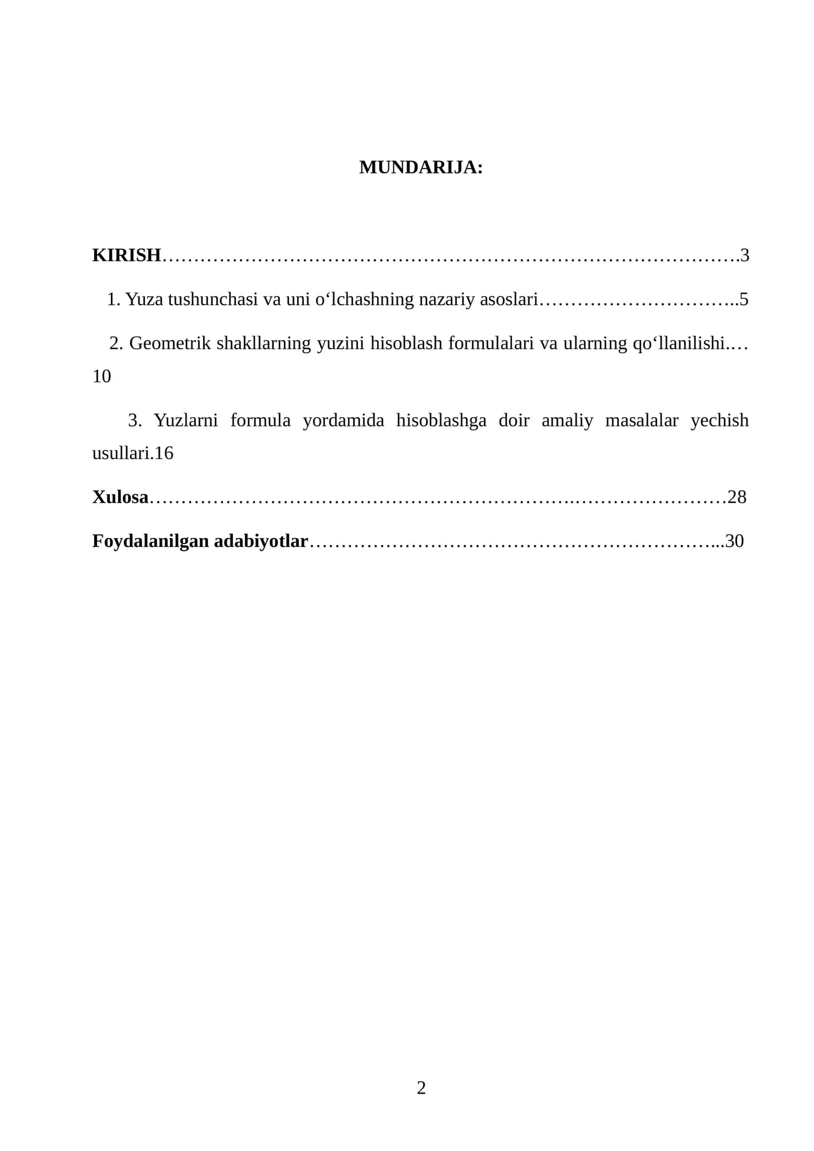 Geometriya fanining dolzarbligi