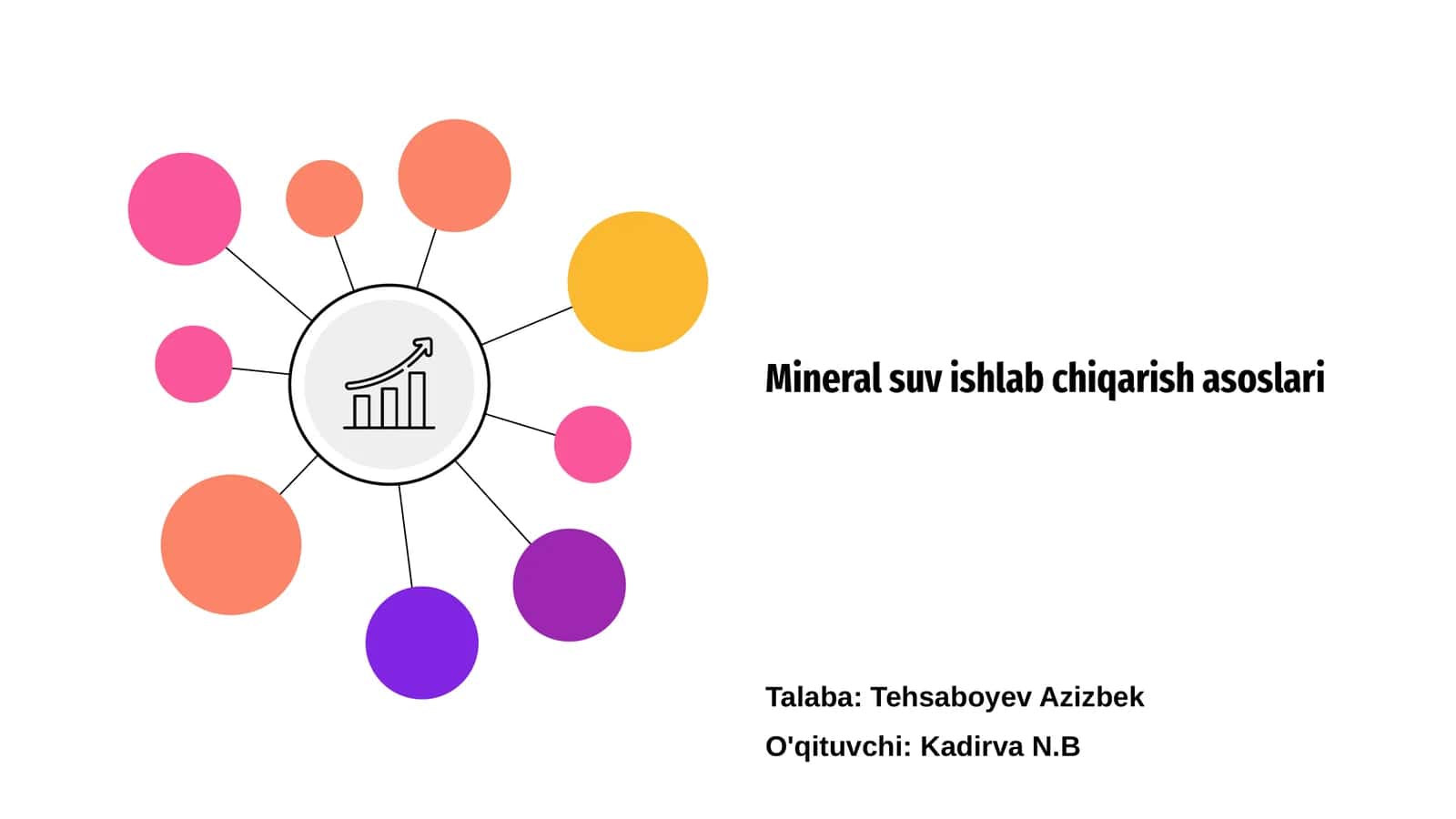 Mineral suv ishlab chiqarish asoslari