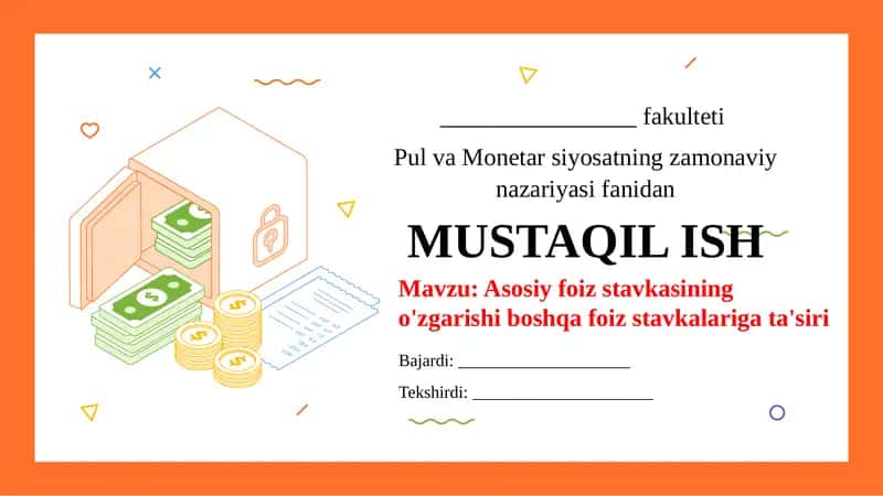 Asosiy foiz stavkasining o'zgarishi boshqa foiz stavkalariga ta'siri