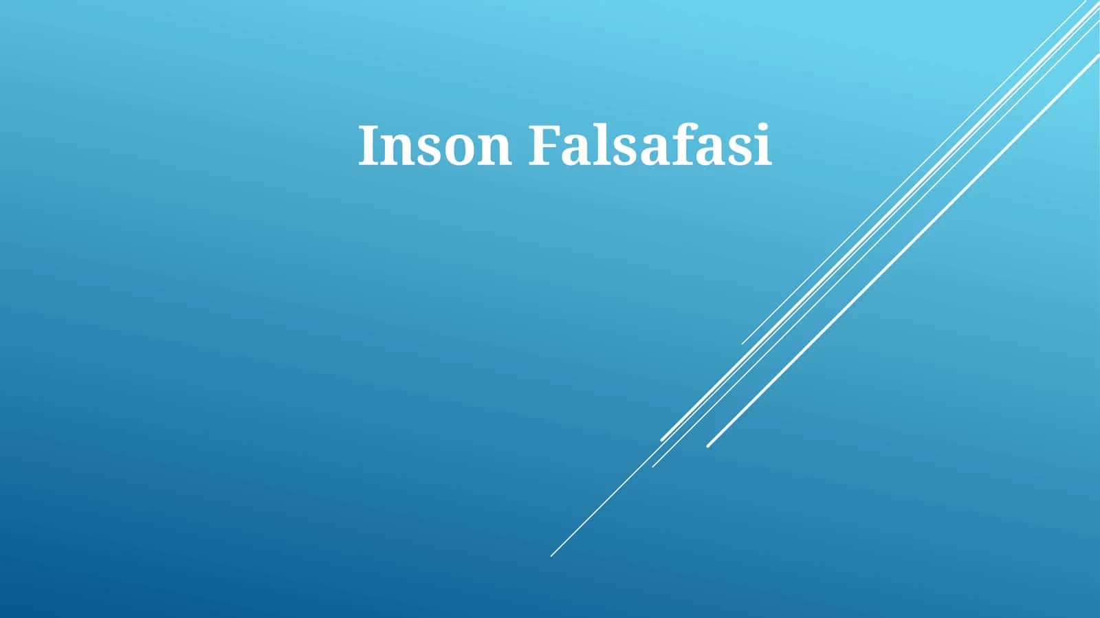 Inson Falsafasi