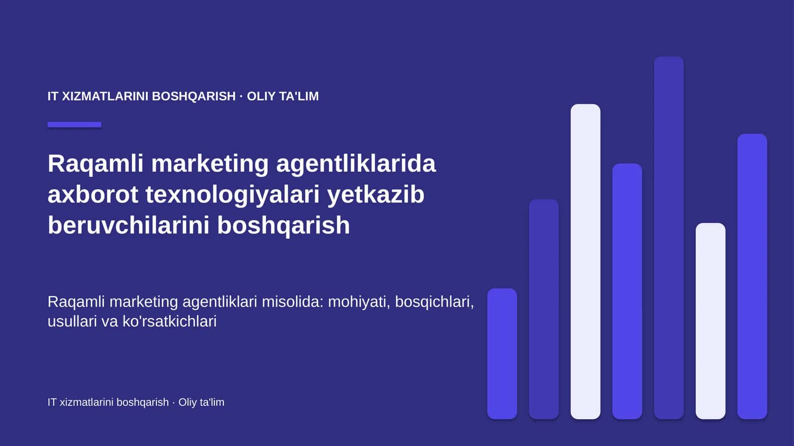 raqamli marketing agentliklarida axborot texnologiyalari yetkazib beruvchilarini boshqarish 7976